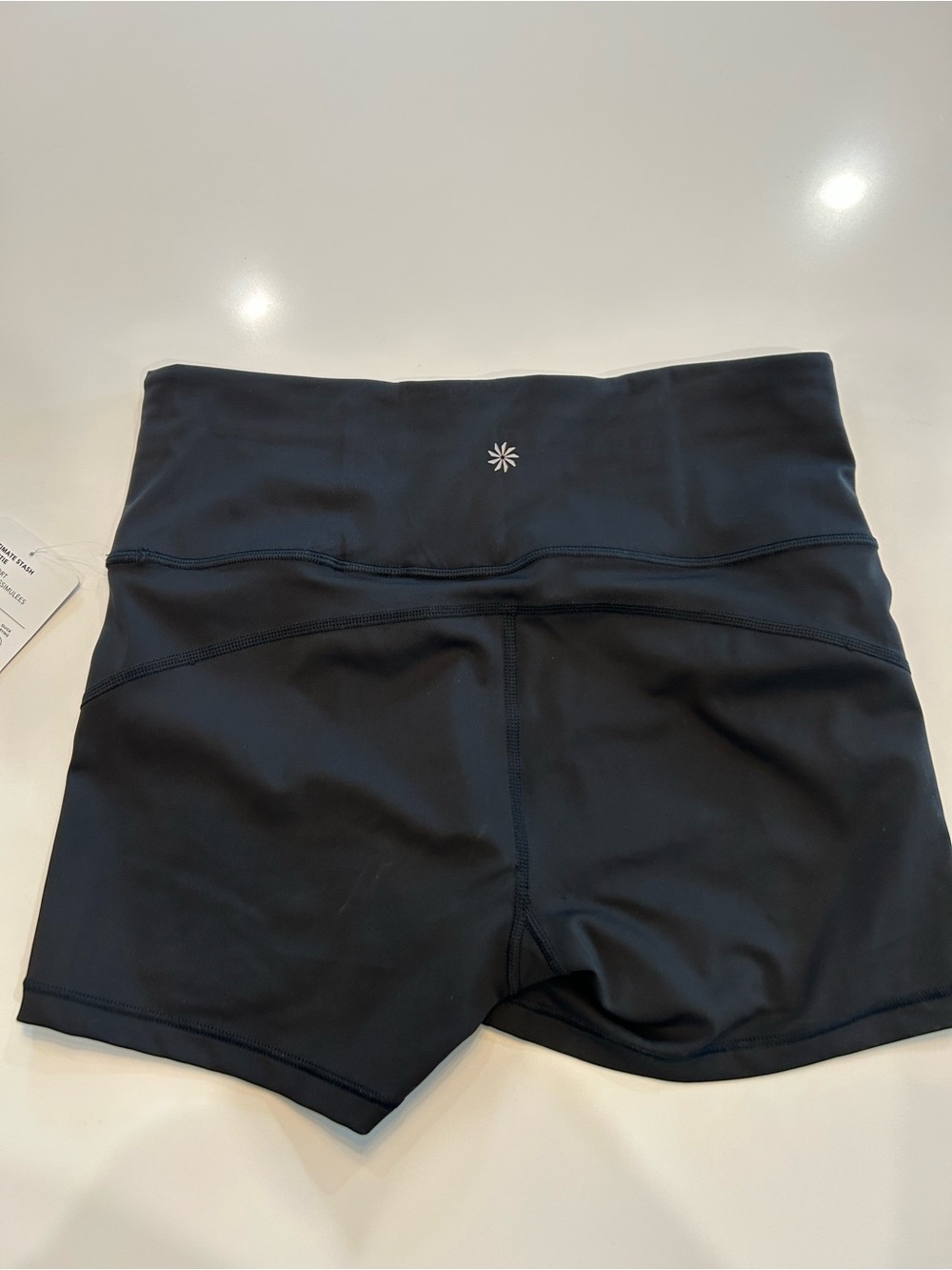 Athleta Black High-Waist Performance Bike Shorts - Picture 3 of 6